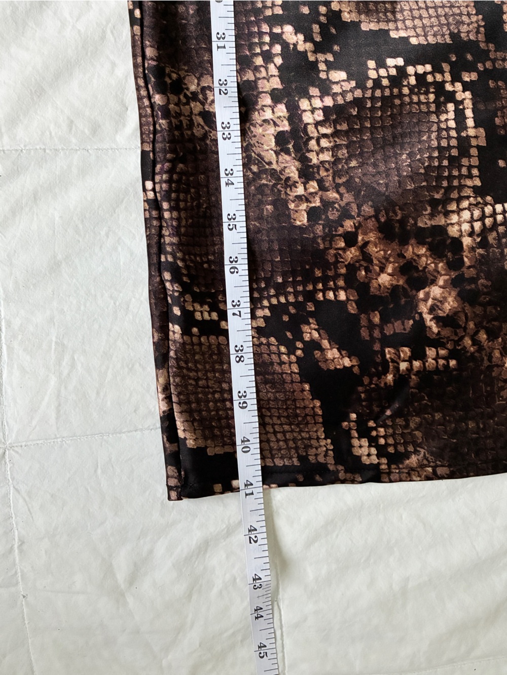 4th + Reckless Novah Snake Print Satin Maxi Skirt Size M - Picture 4 of 8